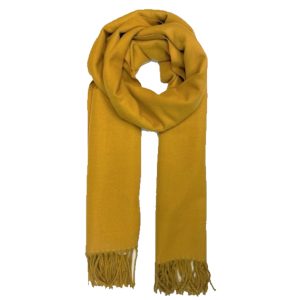 Mustard recycled plastic bottle scarf