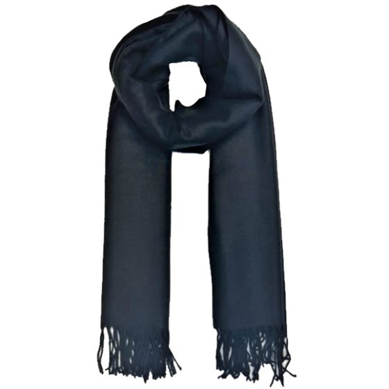 Recycled Plastic Bottle Scarf Black (ES005) | Craft Works gallery