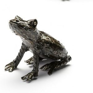 Recycled metal frog