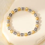 Bracelet gold/grey G1428