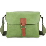 Green shoulder bag canvas strap LS1356